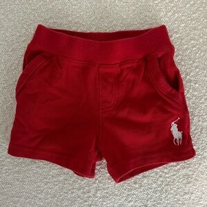 Big Polo Red Baby Shorts